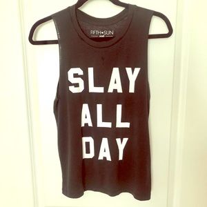 SLAY ALL DAY muscle tank
